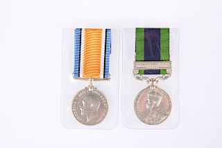 BWM AND INDIA GENERAL SERVICE MEDAL, 2nd Lt. A.W. Butt R.A.