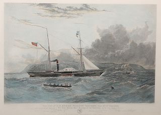 AFTER KNELL, VIEW OF H.M.S. STEAM FRIGATE 'GEYSER', engrave