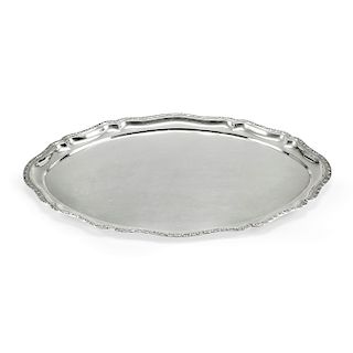 An austrian silver tray, end of 19th Century
