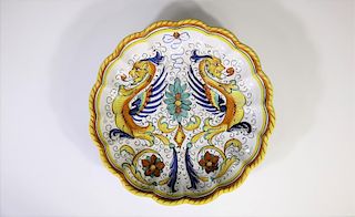 Hand Painted Italian Platter by Ceramica