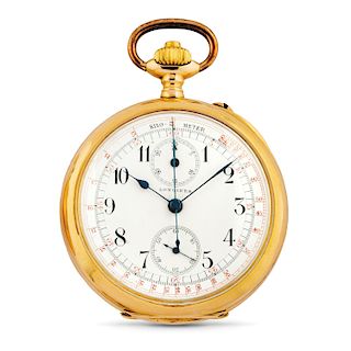 Longines - A 18K yellow gold pocket watch, Longines