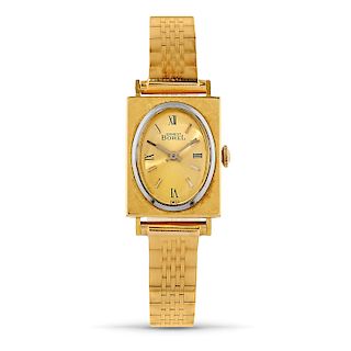 Ernest Borel - A 18K yellow gold lady's wristwatch, Ernest Borel