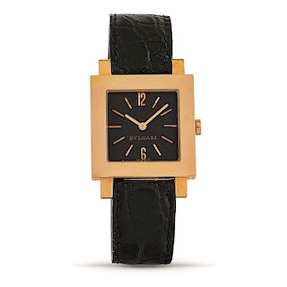 BULGARI - A 18K gold wristwatch, Bulgari