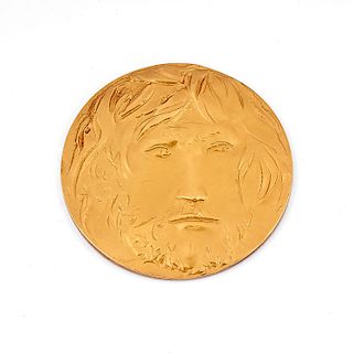 Giacomo Manzù - A 18K yellow gold coin, Giacomo Manzù