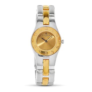 Baume & Mercier - A lady's steel and gold wristwatch, Baume & Mercier