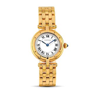 Cartier - A 18K gold lady wristwatch, Cartier