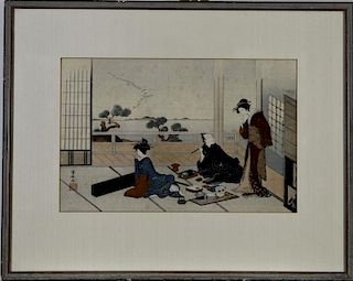 Kiyonaga Torii (1752-1815), Japanese woodblock