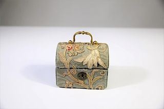 Embroidered Italian Jewelry Box