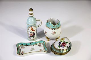 (4) Limoges France Enameled Porcelain Lots
