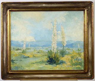 American Impressionist Desert Scene, O/C