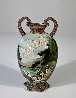 Hand Pained Japanese Porcelain Vase