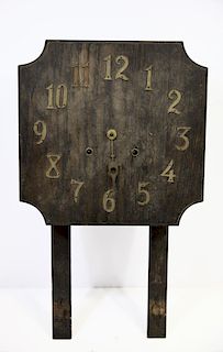 Turn-of-the-Century Wooden Wall Clock