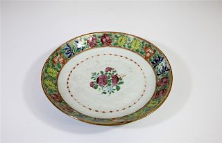 Chinese Export Famile Rose Plate