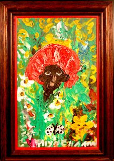 Outsider Art, Alyne Harris, Hiding Among the Flowers