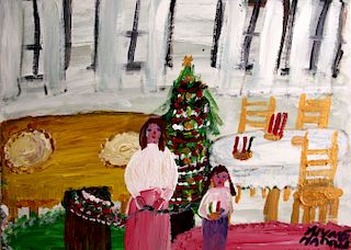Outsider Art, Alyne Harris,Christmas Day