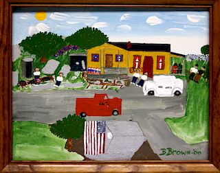 Outsider Art, Betty Brown, Home of R. A. Miller, Rabbittown, GA