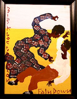Outsider Art, Black Joe Jackson, Faln Down