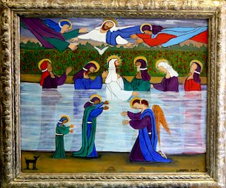 Outsider Art, Lorenzo Scott, Baptism of Christ
