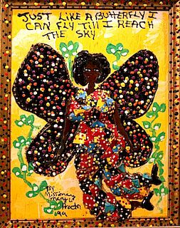 Outsider Art, Missionary Mary Proctor, Like a Butterfly