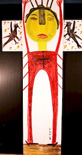 Outsider Art, Mose Tolliver, Jesus on the Cross