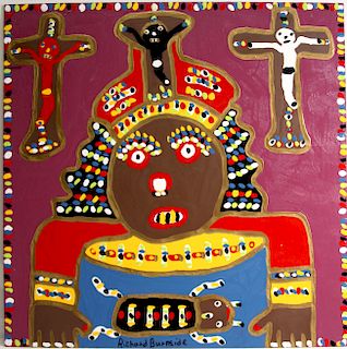Outsider Art, Richard Burnside, African King and Crucifixions