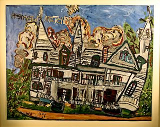 Outsider Art, Reginald Mitchell, Scary House