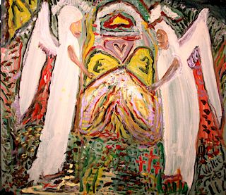 Outsider Art, William Thomas Thompson, Angels at the Tomb of Christ