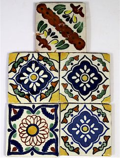 5 Spanish Terracotta Tiles