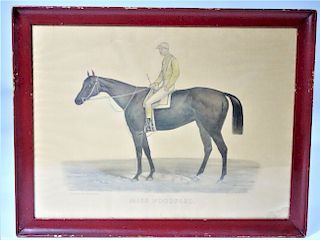 1884 Currier & Ives Race Horse Lithograph