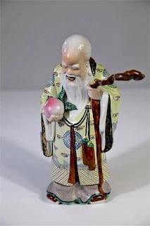 Chinese Porcelain Shou Figure