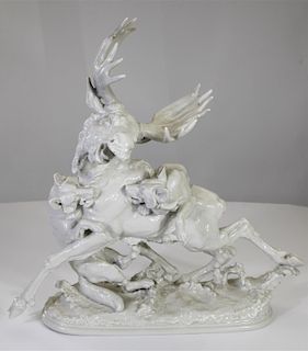 Karl Tutter (1883 - 1969) Wildlife Sculpture