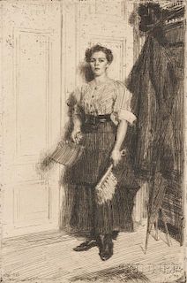Anders Zorn (Swedish, 1860-1920)      The New Maid
