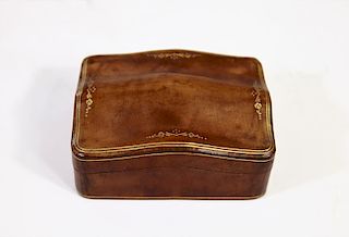 Antique Italian Leather Box