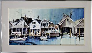 Lee Ackert (1933-2013) American, Watercolor