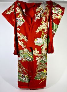 Japanese Hand Embroidered Kimono