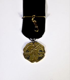 10k Gold Continental Fire Insurance CO. NY Medal