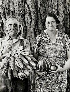 Arthur Rothstein (American, 1915-1985)      Mr. and Mrs. Andy Bahain, Farm Security Administration Clients, Near Kersey,