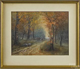 George H. Brodhead (American 1860-), watercolor l