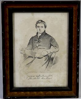 John Sartain (1809-1879) Theobald Mathew Engraving