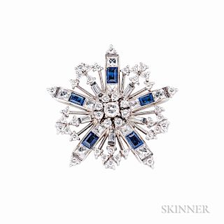 Sapphire and Diamond Snowflake Brooch, Tiffany & Co.