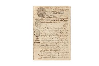 Iturbide, Agustín - Primo de Verdad y Ramos, Francisco... Legajo sobre el Remate de la Hacienda de Apeo. México,1799-1809. Firmado.
