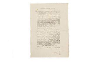 Liceaga, José María - Morelos, José María - Cos, José María. Manifiesto del Supremo Gobierno Mexicano. México, febrero 9 de 1815.