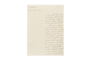 Ruiz de Apodaca y Eliza, Juan José. Carta Dirigida al Intendente de San Luis Potosí. México, septiembre 5 de 1817. Firma.