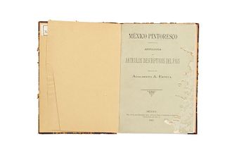 Esteva, Adalberto A. México Pintoresco. Antología de Artículos Descriptivos del País. México, 1905. Lámina plegada