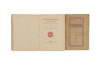 León, Nicolás / San Juan, Manuel H. El Negrito Poeta Mexicano / El Señor Gobernador. México, 1912/1901. 1ras ediciones. Pzas: 2.