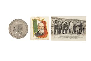 Grupo de Constitucionalistas / Venustiano Carranza. Medalla / Fotopostal / Impreso. Pzs: 3.