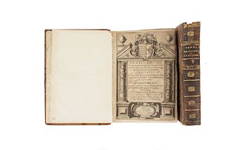 Pareja et Quessada, Gabriele de.  Praxis Edendi. Sive de Universa Instrumetorum... Matriti, 1643 / 1649. Tomos I - II. Pzas: 2.