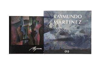Conde, Teresa del / Vázquez, Octavio. Raymundo Martínez / Byron. Firmados por los artistas. Piezas: 2