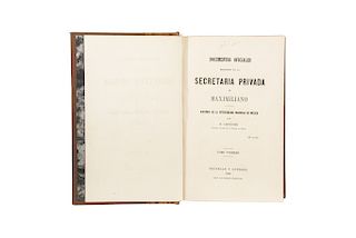 Lefévre, E. Historia de la Intervención Francesa en Méjico. Bruselas - Londres, 1869. Tomos I - II en un volumen.