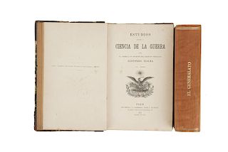 Durat - Lasalle, L. /Rocha, Sóstenes. El Generalato /Estudio Sobre la Ciencia de la Guerra. Tomo I. México / París, 1873 / 1878. Pzas:2